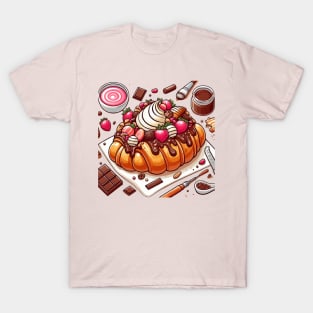 Chocolate Croisant V T-Shirt